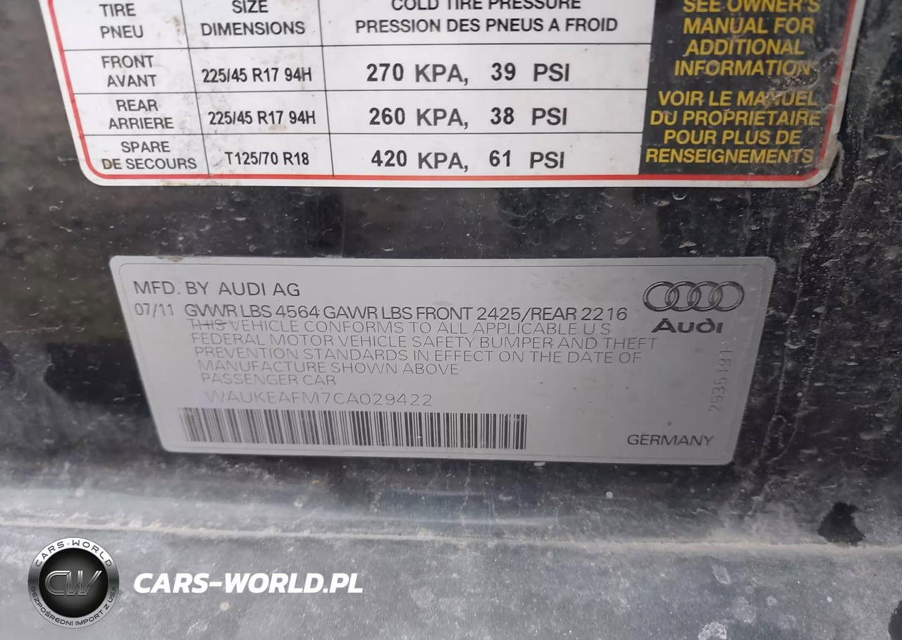 2012 Audi A3 2.0T Premium Plus VIN:WAUKEAFM7CA029422 - 9