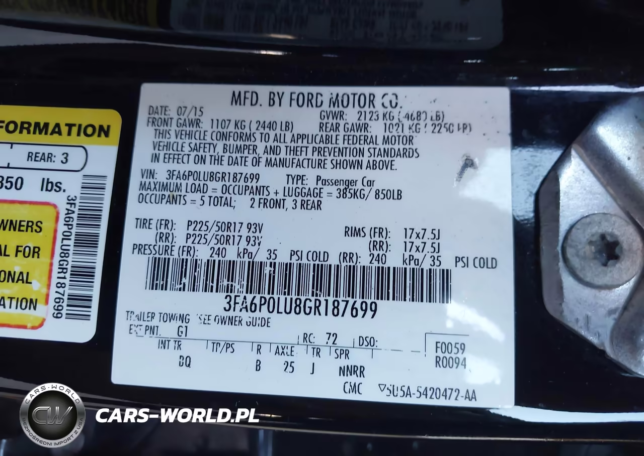 2016 Ford Fusion Hybrid Se VIN:3FA6P0LU8GR187699 - 9