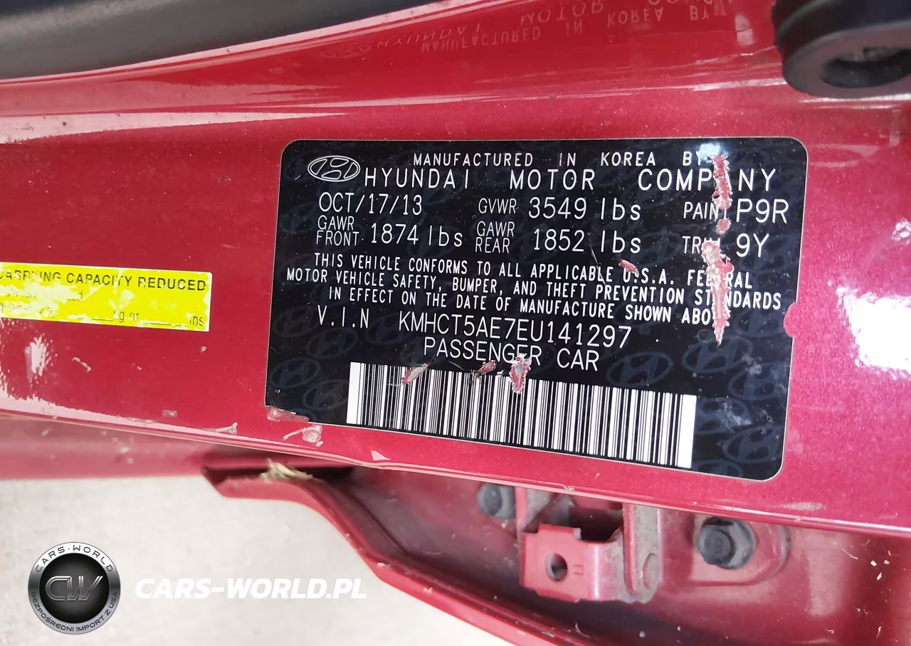 2014 Hyundai Accent Gs VIN:KMHCT5AE7EU141297 - 9