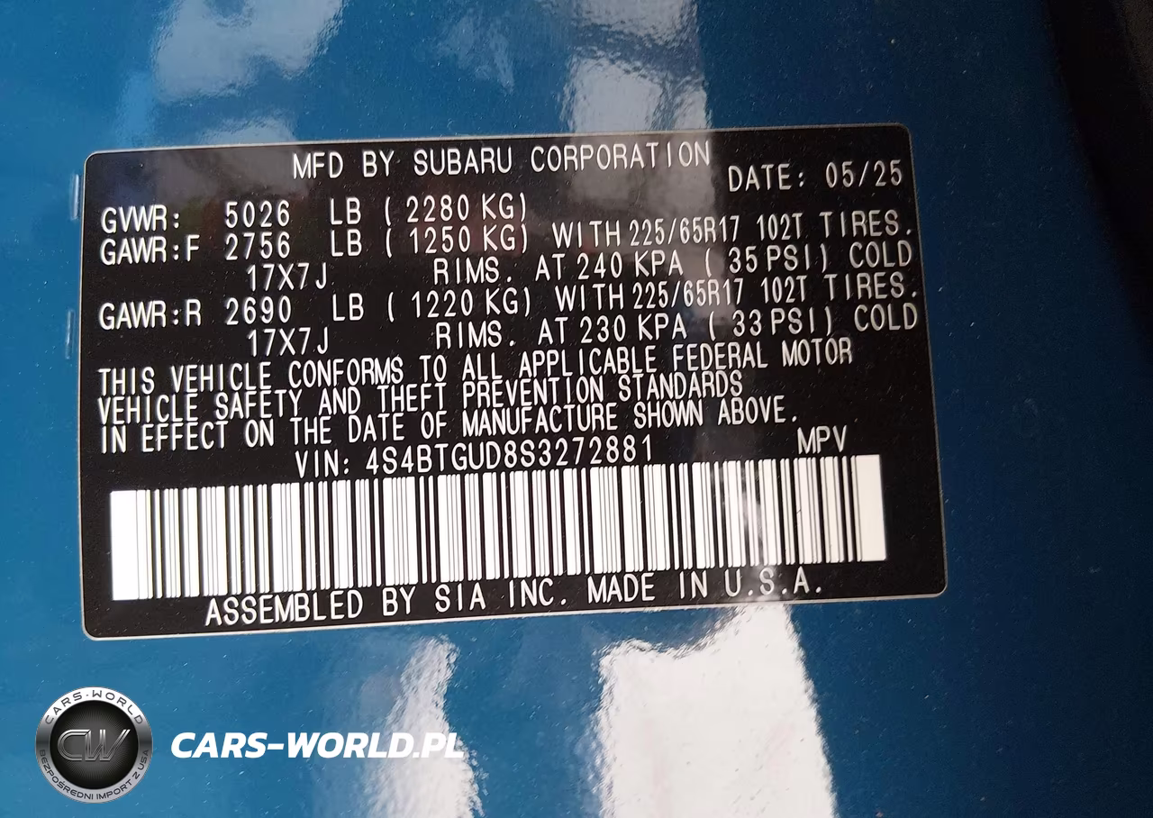 2025 Subaru Outback Wilderness VIN:4S4BTGUD8S3272881 - 9