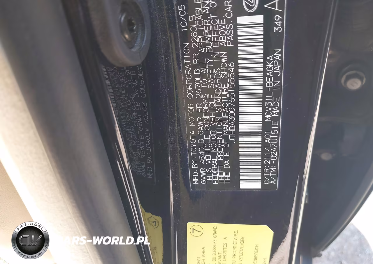 2006 Lexus Es 330 VIN:JTHBA30G765155546 - 9