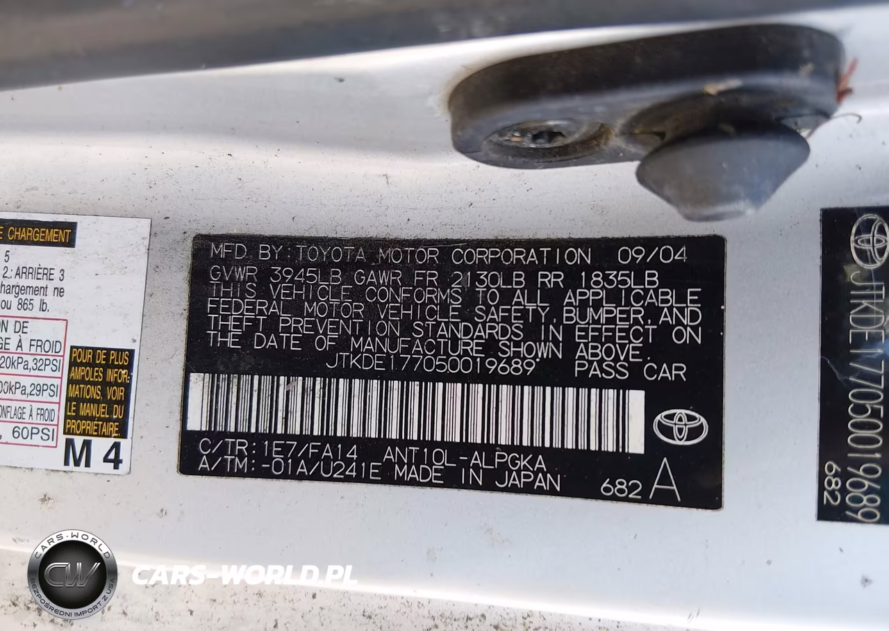 2005 Scion Tc VIN:JTKDE177050019689 - 9