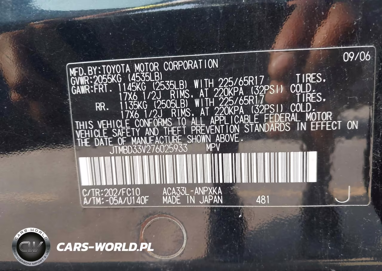 2007 Toyota Rav4 VIN:JTMBD33V276025933 - 9
