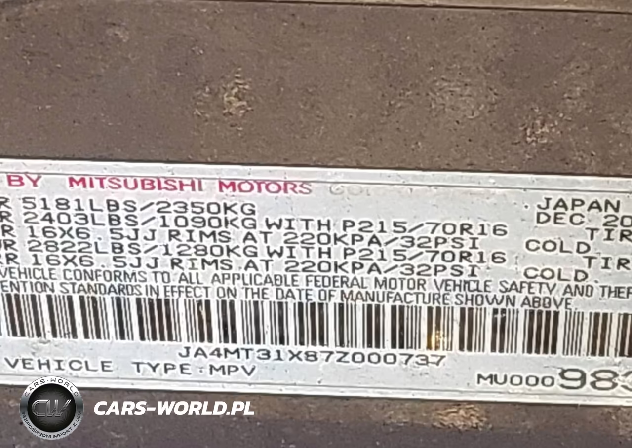 2007 Mitsubishi Outlander Ls VIN:JA4MT31X87Z000737 - 9