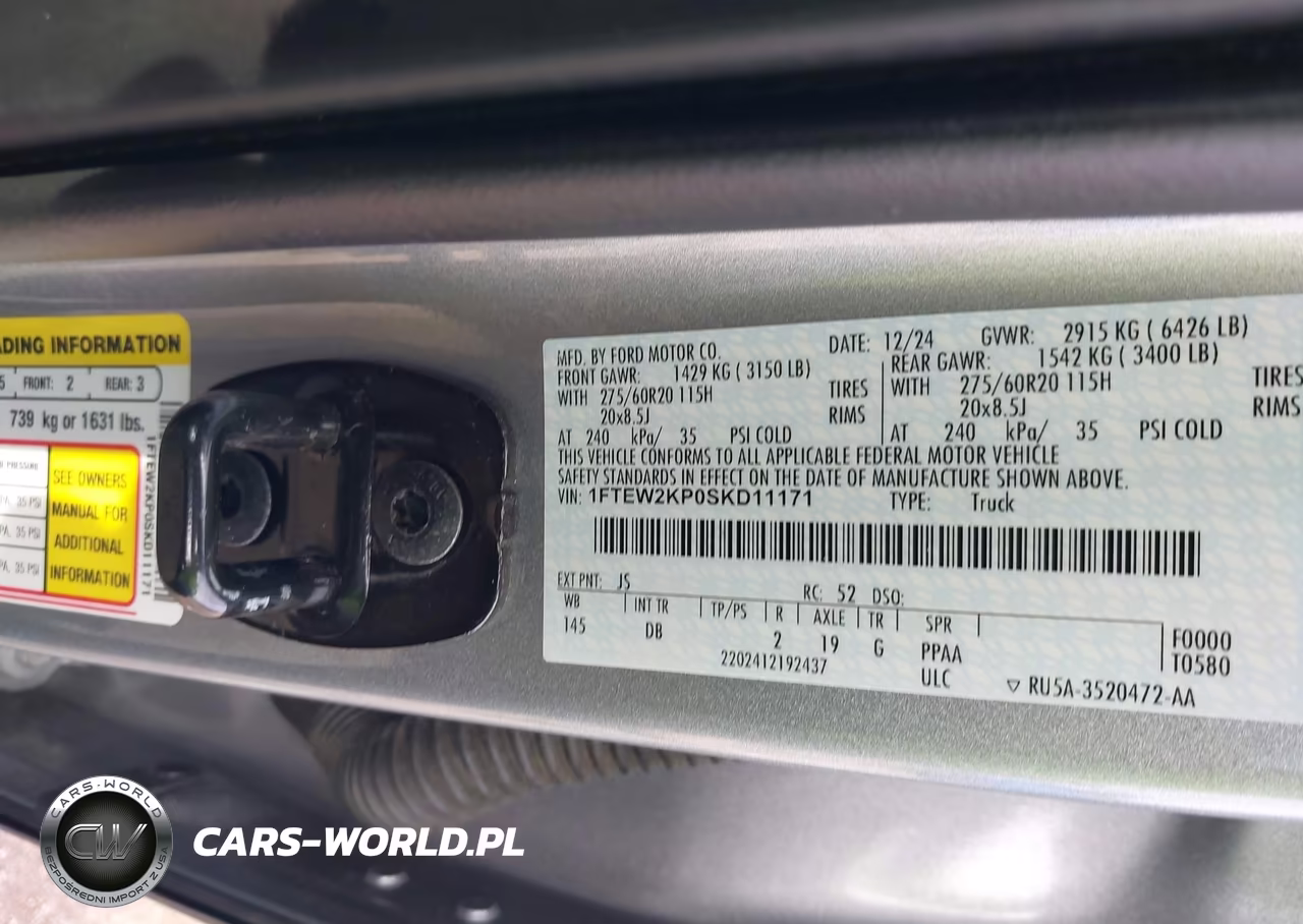 2025 Ford F-150 Stx VIN:1FTEW2KP0SKD11171 - 9