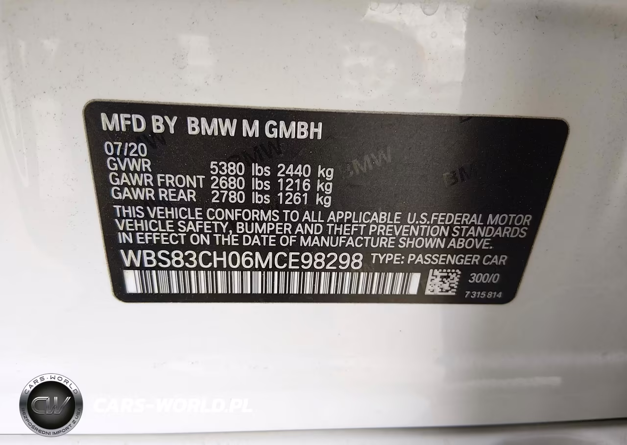 2021 BMW M5 VIN:WBS83CH06MCE98298 - 9