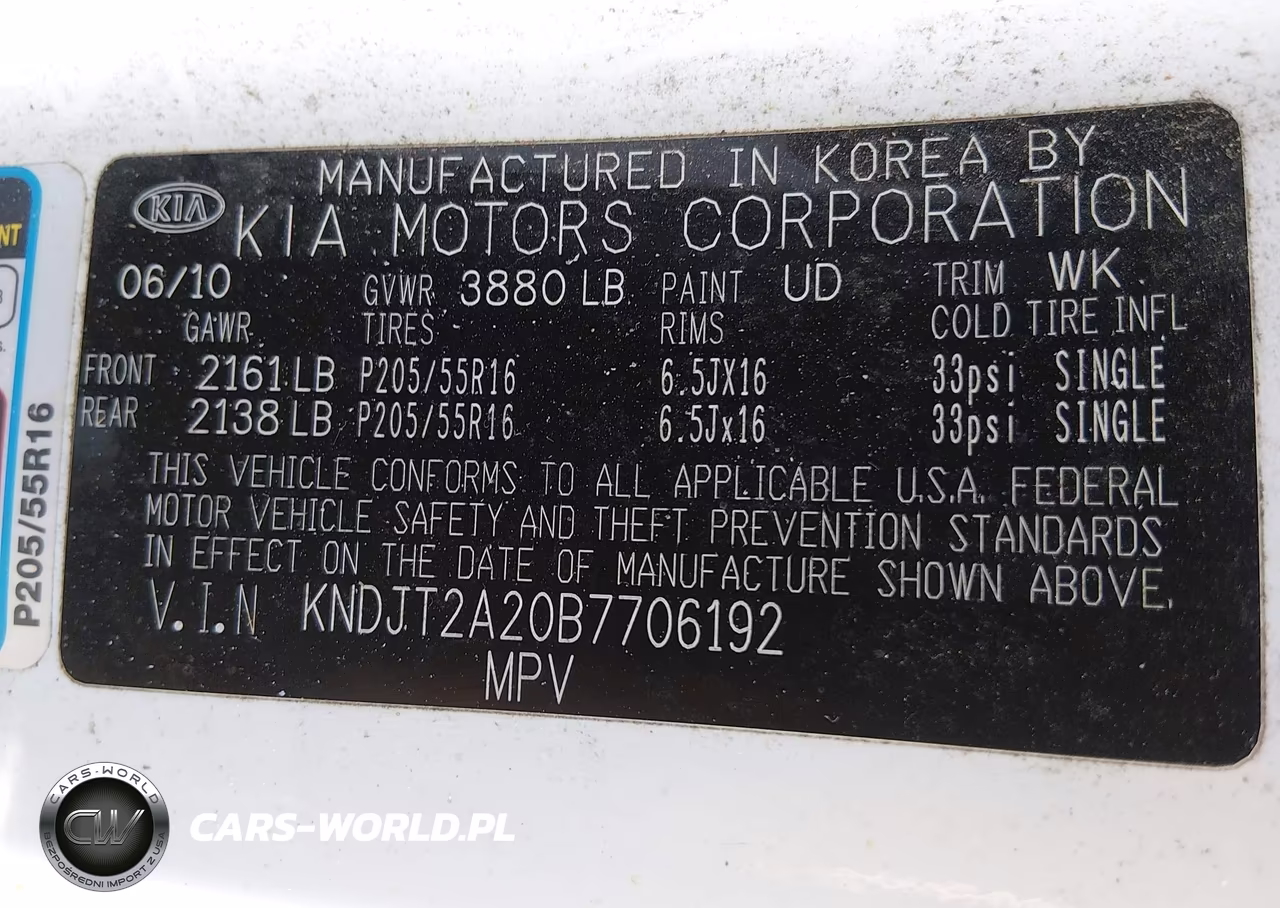 2011 Kia Soul + VIN:KNDJT2A20B7706192 - 9