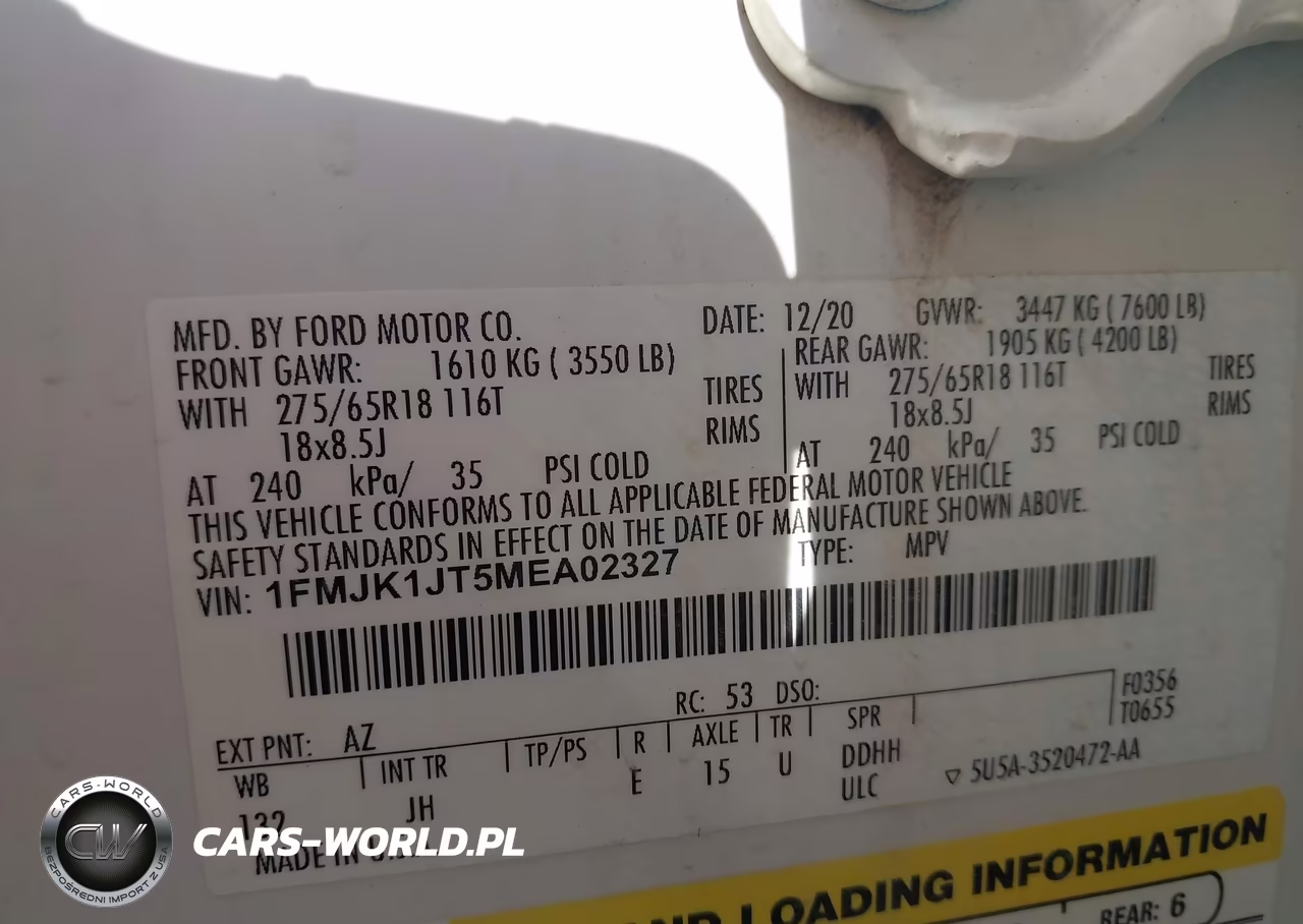 2021 Ford Expedition Xlt Max VIN:1FMJK1JT5MEA02327 - 9