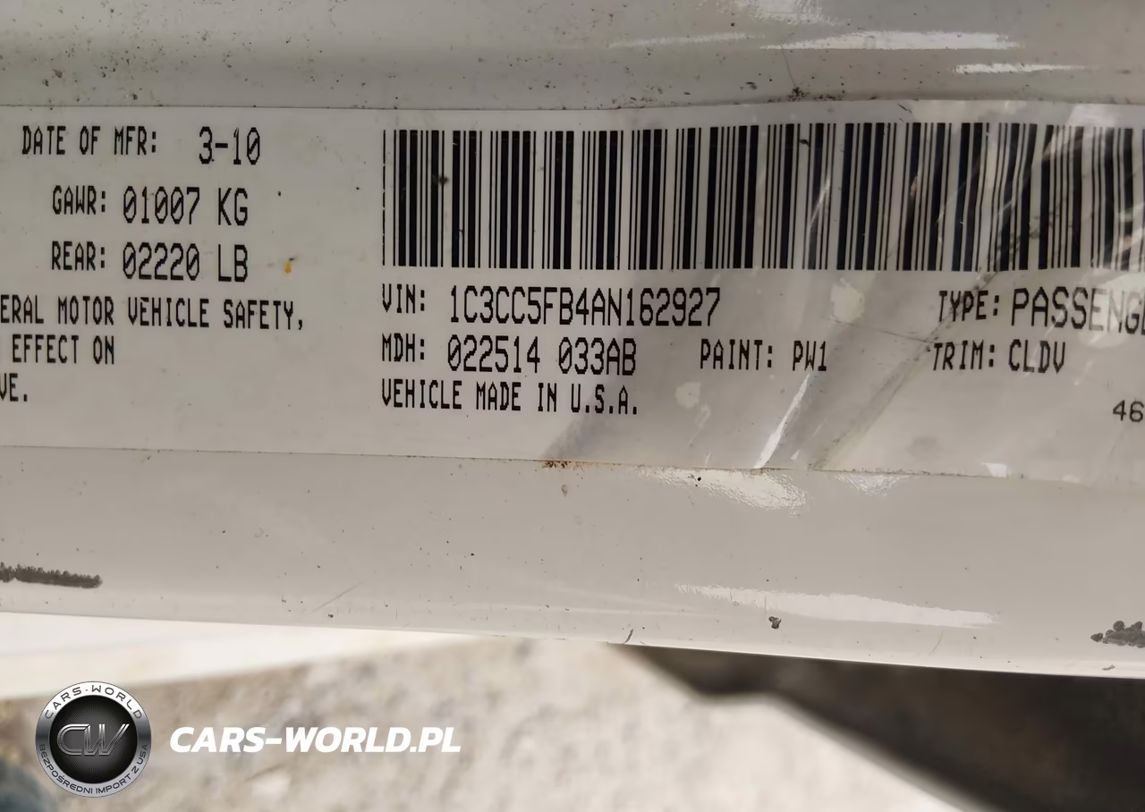 2010 Chrysler Sebring Limited VIN:1C3CC5FB4AN162927 - 9
