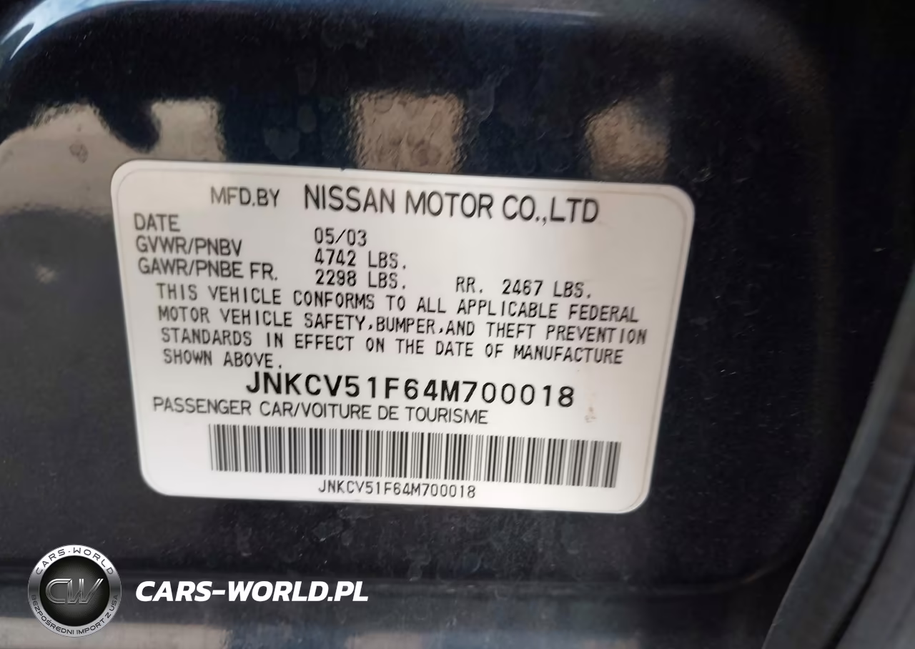 2004 Infiniti G35X VIN:JNKCV51F64M700018 - 9
