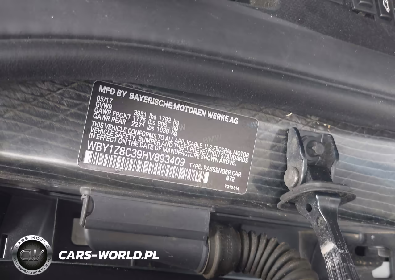 2017 BMW I3 94 Ah W-Range Extender VIN:WBY1Z8C39HV893409 - 9