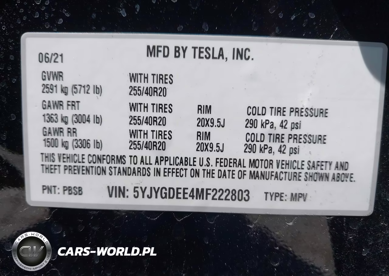 2021 Tesla Model Y Long Range Dual Motor All-Wheel Drive VIN:5YJYGDEE4MF222803 - 9