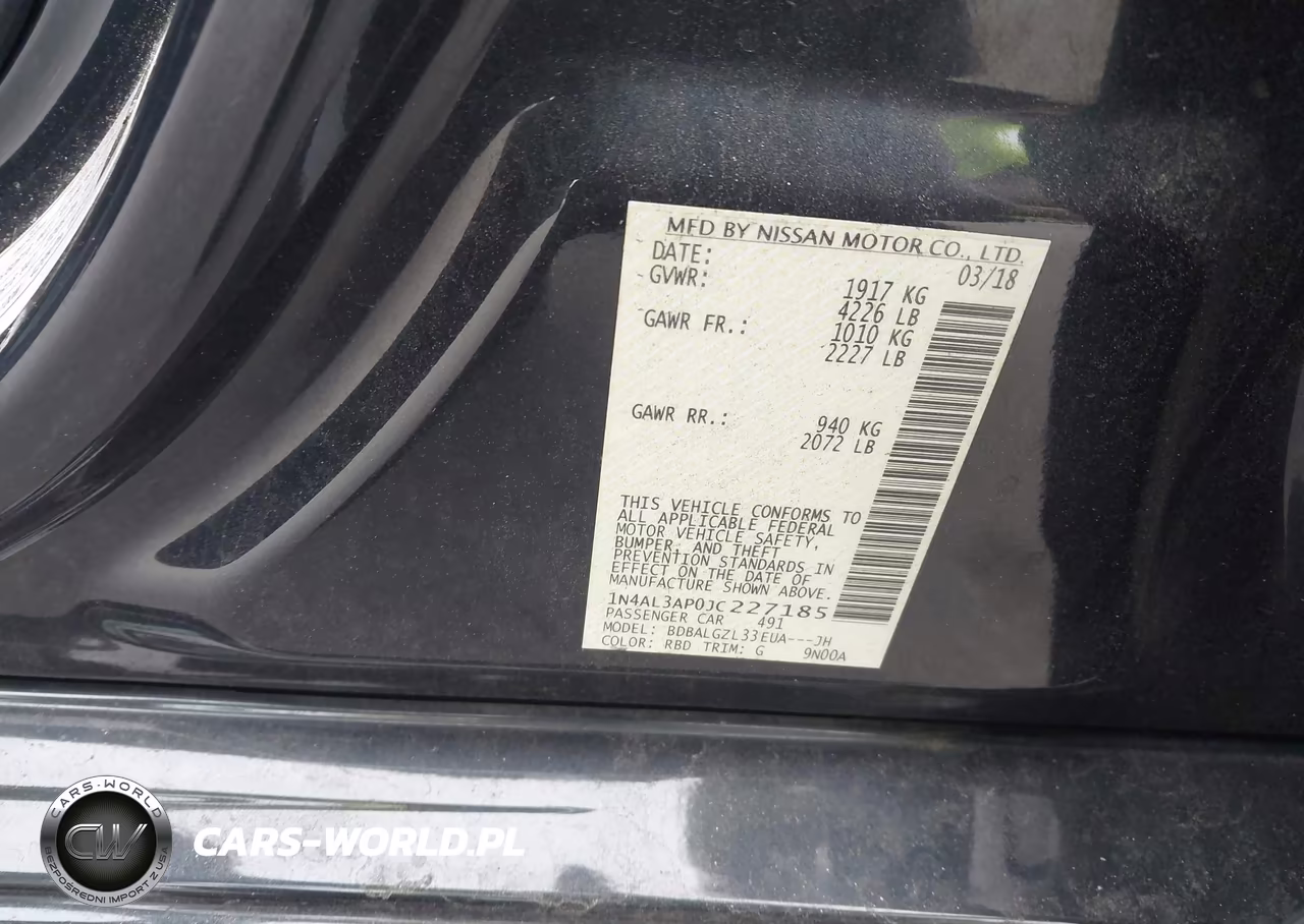 2018 Nissan Altima 2.5 S VIN:1N4AL3AP0JC227185 - 9