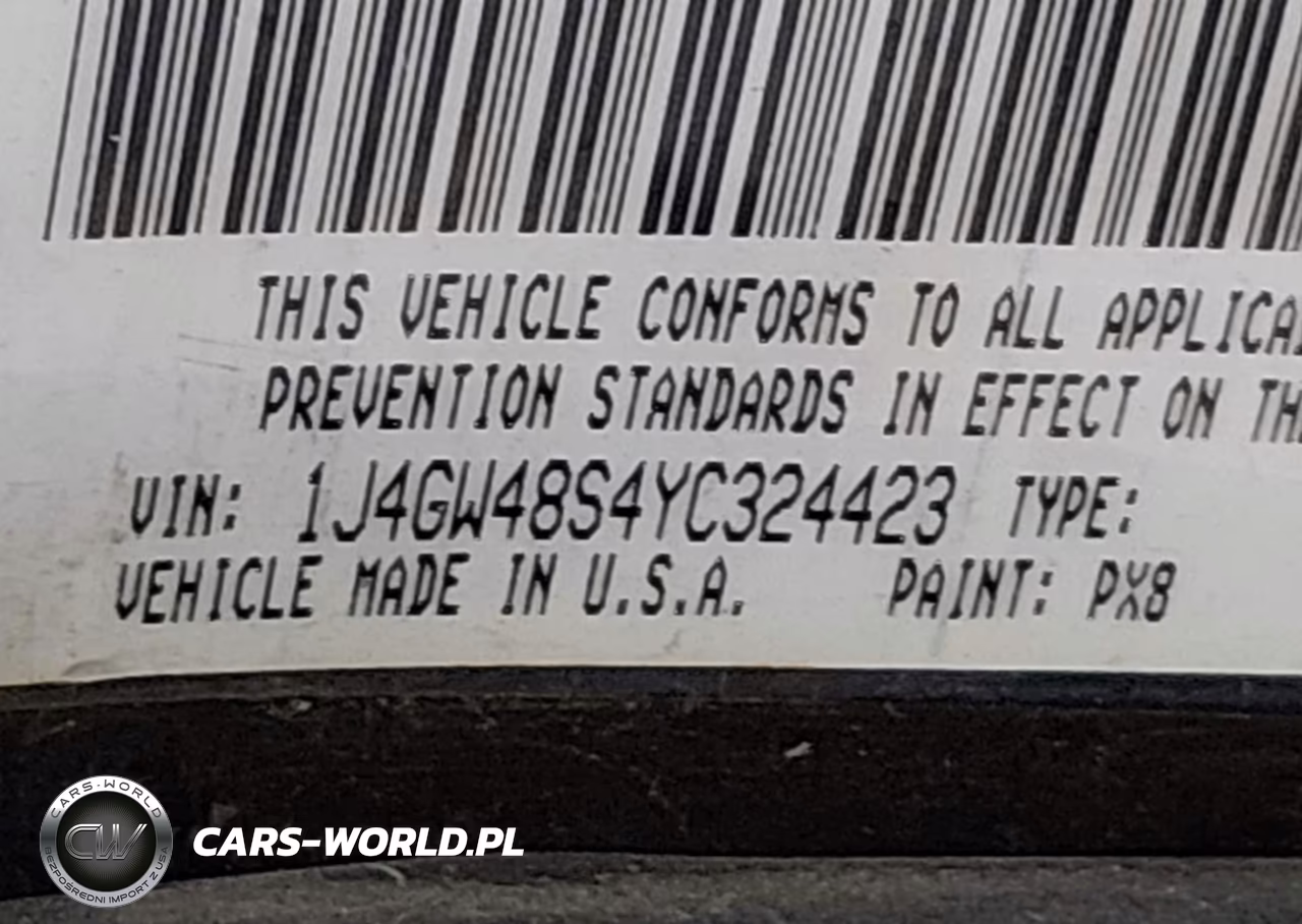 2000 Jeep Grand Cherokee Laredo VIN:1J4GW48S4YC324423 - 9