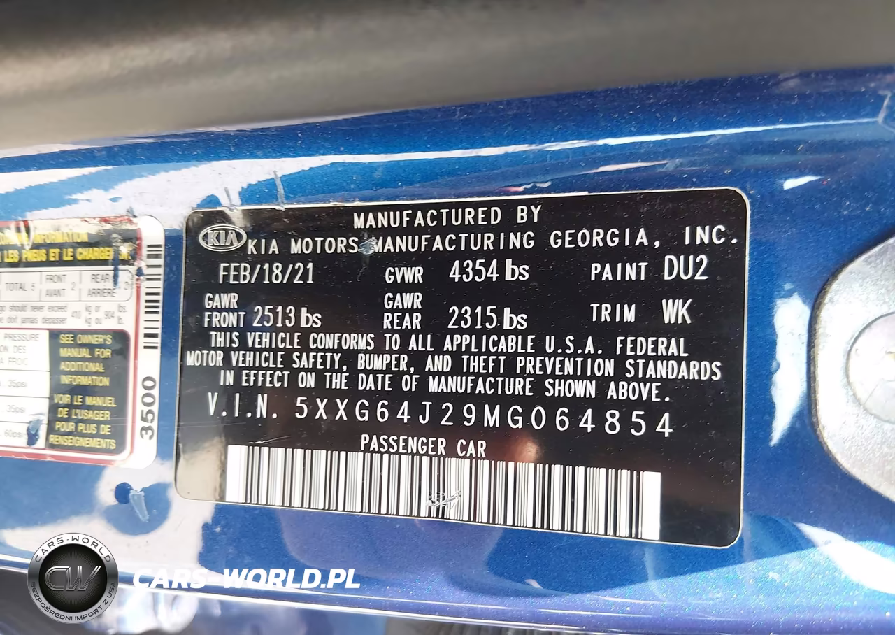 2021 Kia K5 Gt-Line VIN:5XXG64J29MG064854 - 9