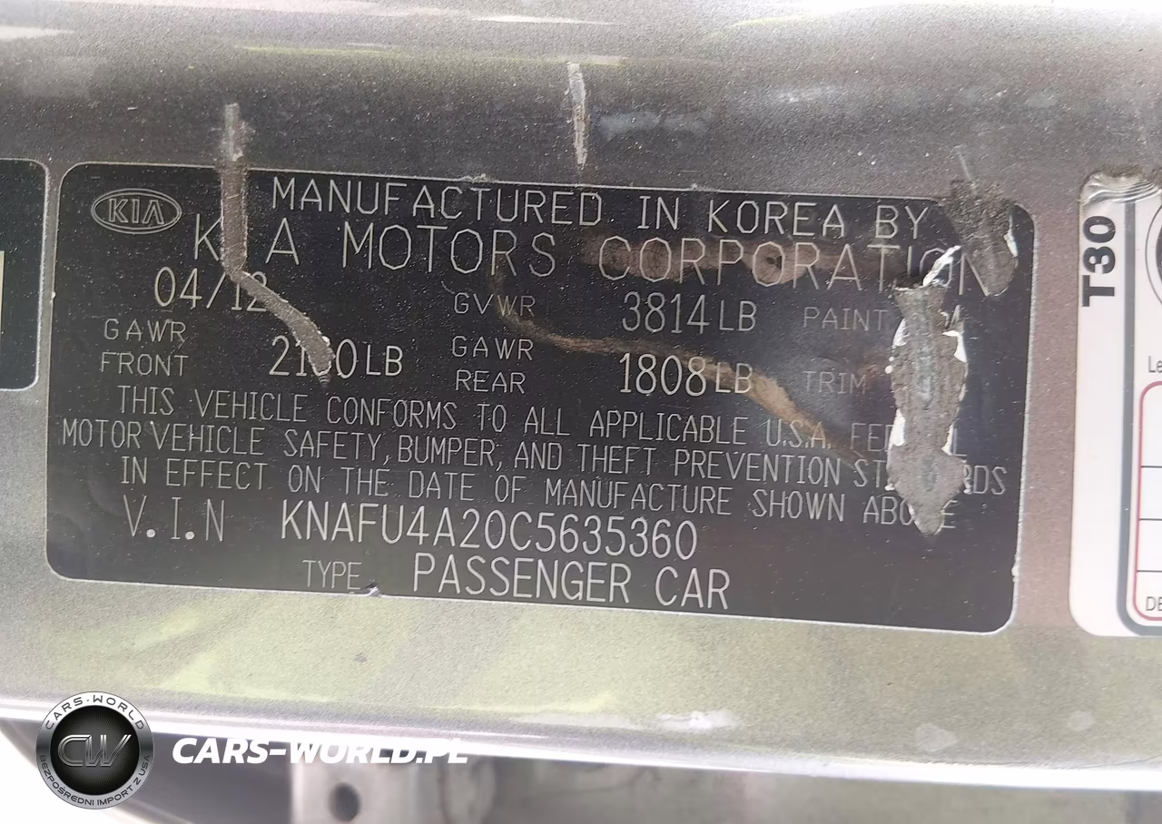 2012 Kia Forte Ex VIN:KNAFU4A20C5635360 - 9