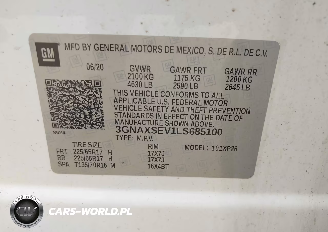 2020 Chevrolet Equinox Awd Ls VIN:3GNAXSEV1LS685100 - 9