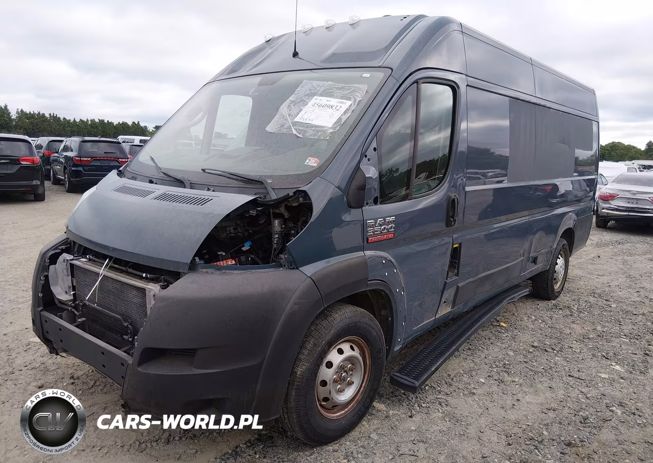 2019 Ram Promaster 3500 Cargo Van High Roof 159 Wb Ext VIN:3C6URVJGXKE544720 - 2