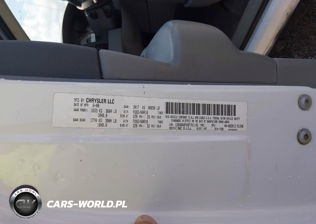 2009 Dodge Durango Slt VIN:1D8HB48PX9F701145 - 9