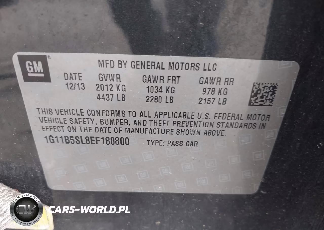2014 Chevrolet Malibu 1Ls VIN:1G11B5SL8EF180800 - 9