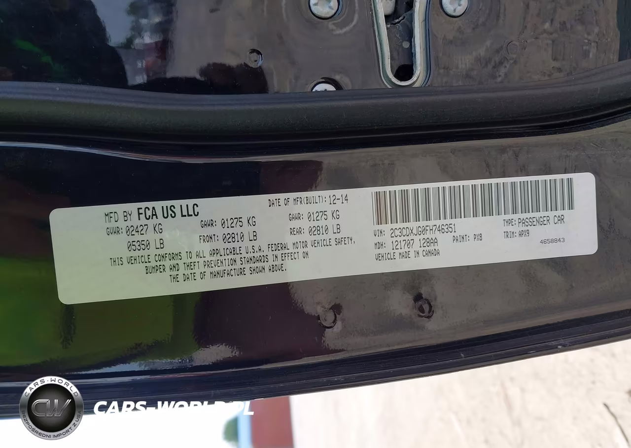 2015 Dodge Charger Sxt VIN:2C3CDXJG0FH746351 - 9
