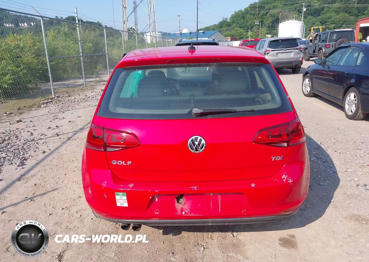 2015 Volkswagen Golf Tdi S 4-Door VIN:3VW2A7AU6FM097028 - 16