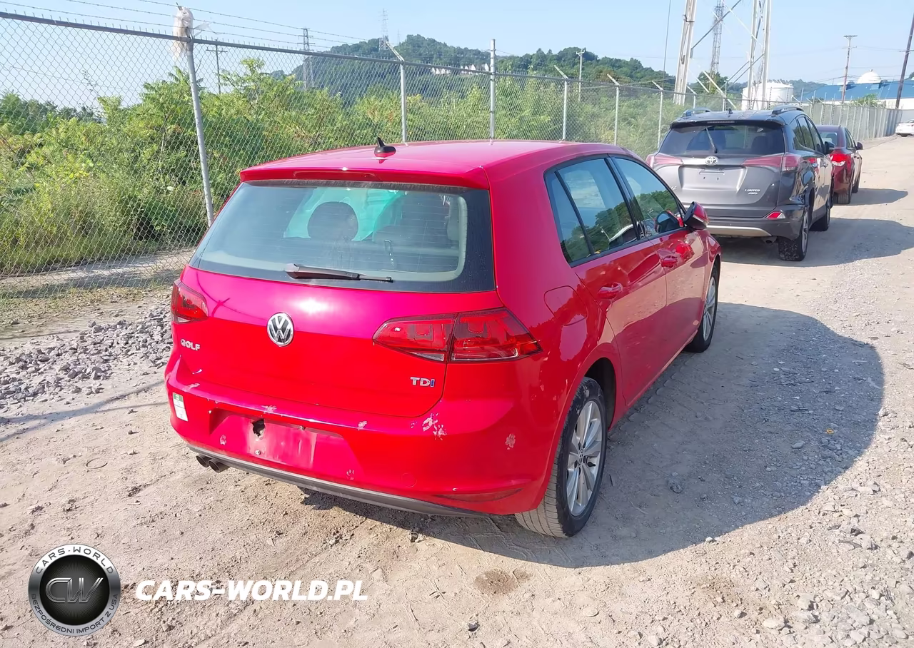 2015 Volkswagen Golf Tdi S 4-Door VIN:3VW2A7AU6FM097028 - 4