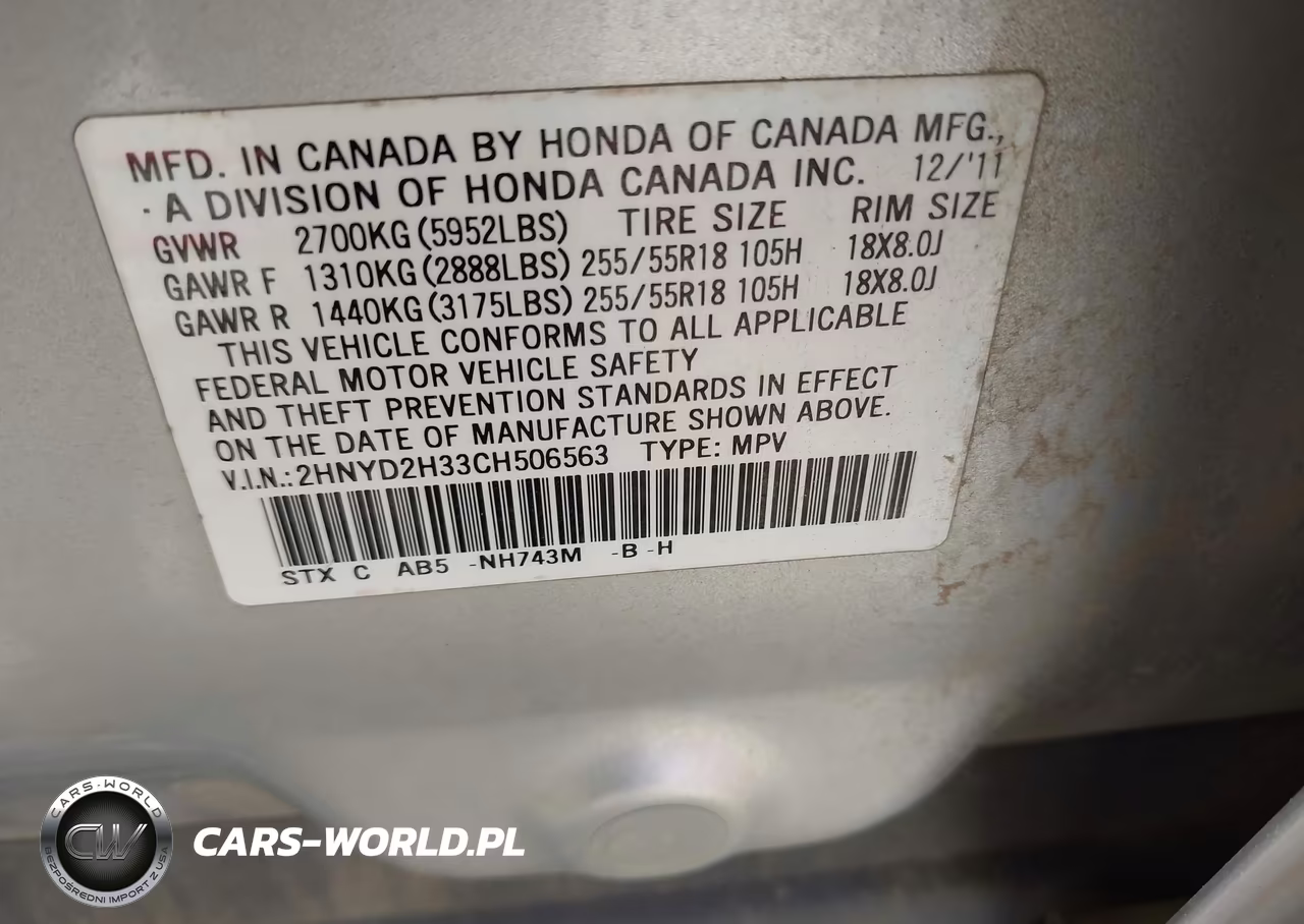 2012 Acura Mdx Technology Package VIN:2HNYD2H33CH506563 - 9