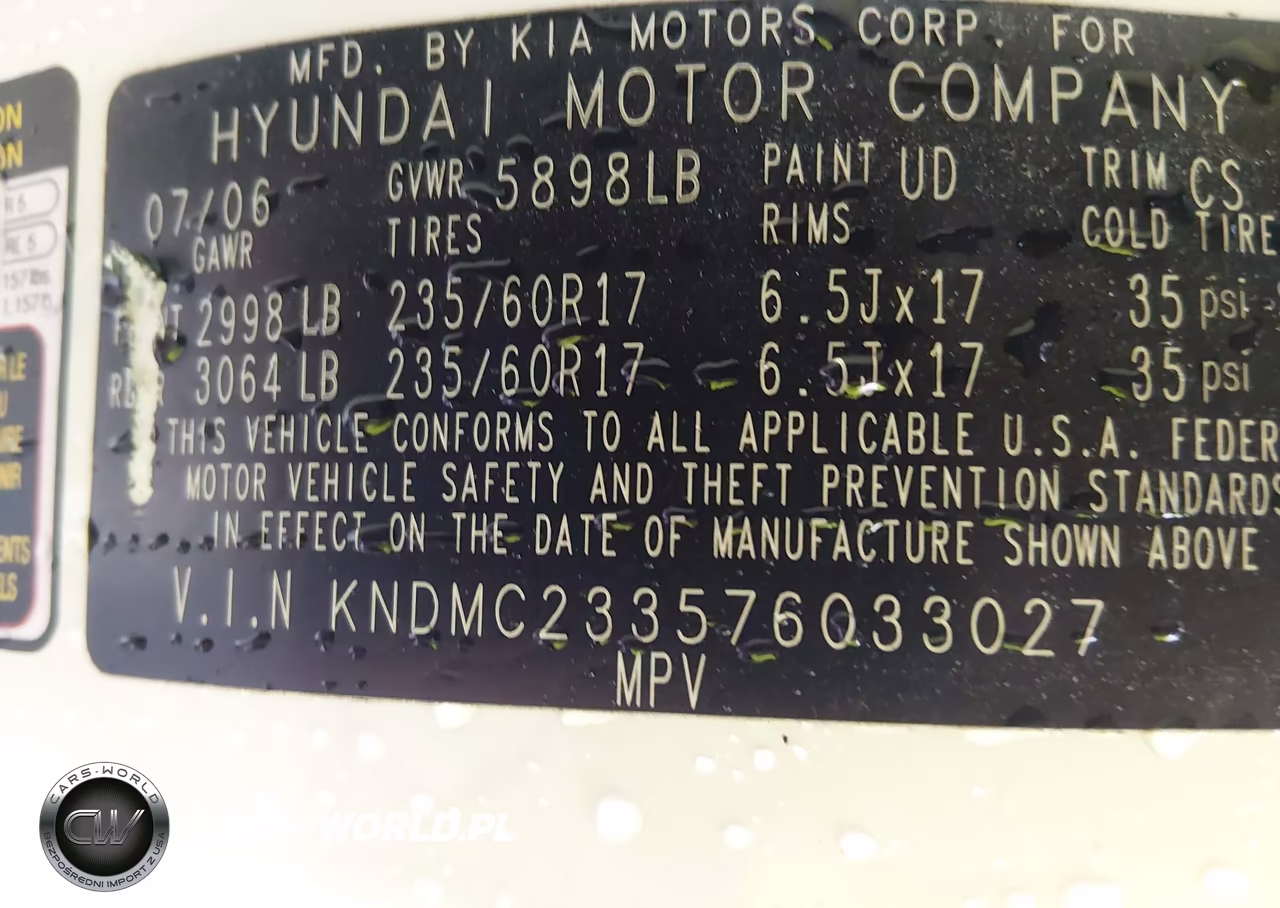 2007 Hyundai Entourage Gls-Limited-Se VIN:KNDMC233576033027 - 9