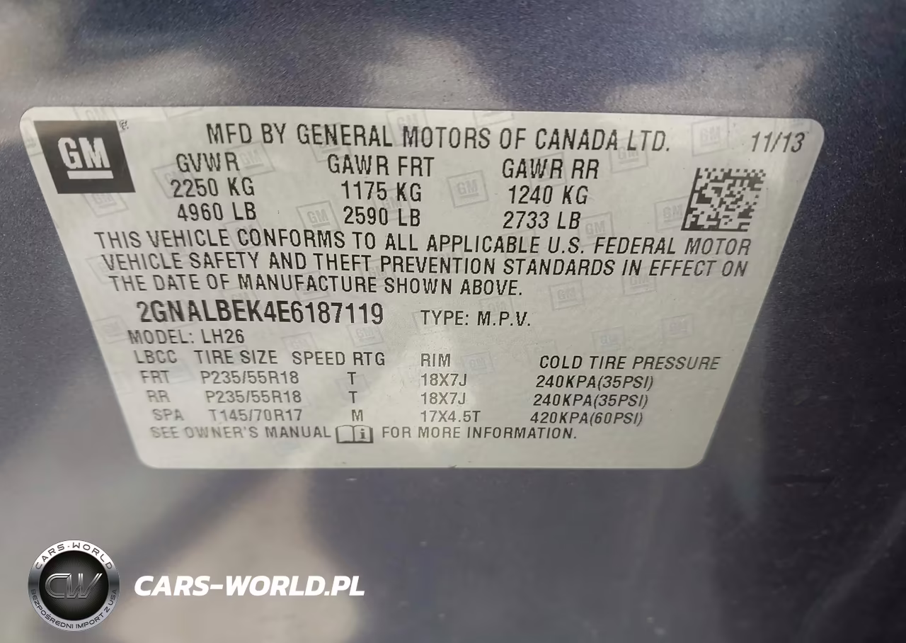 2014 Chevrolet Equinox Lt VIN:2GNALBEK4E6187119 - 9