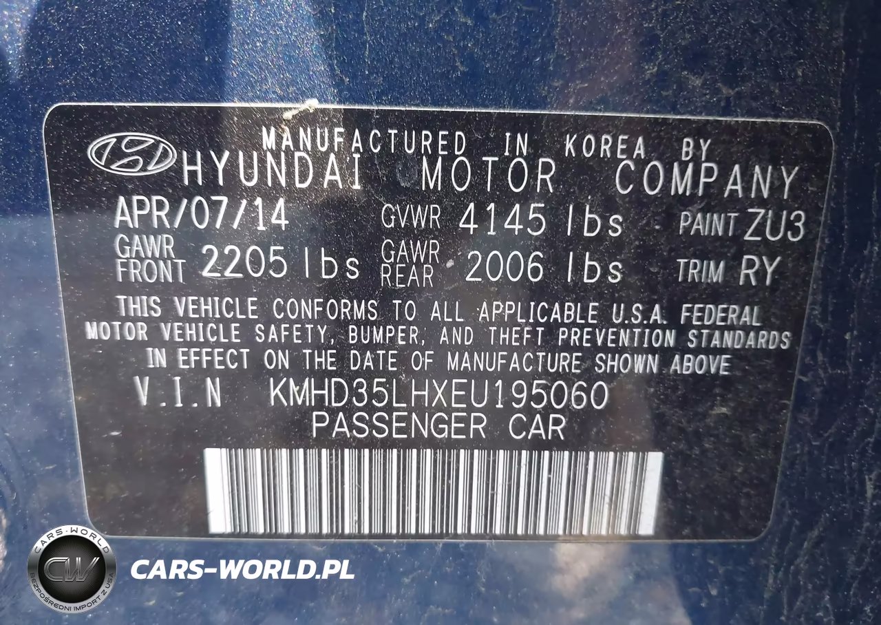 2014 Hyundai Elantra Gt VIN:KMHD35LHXEU195060 - 9