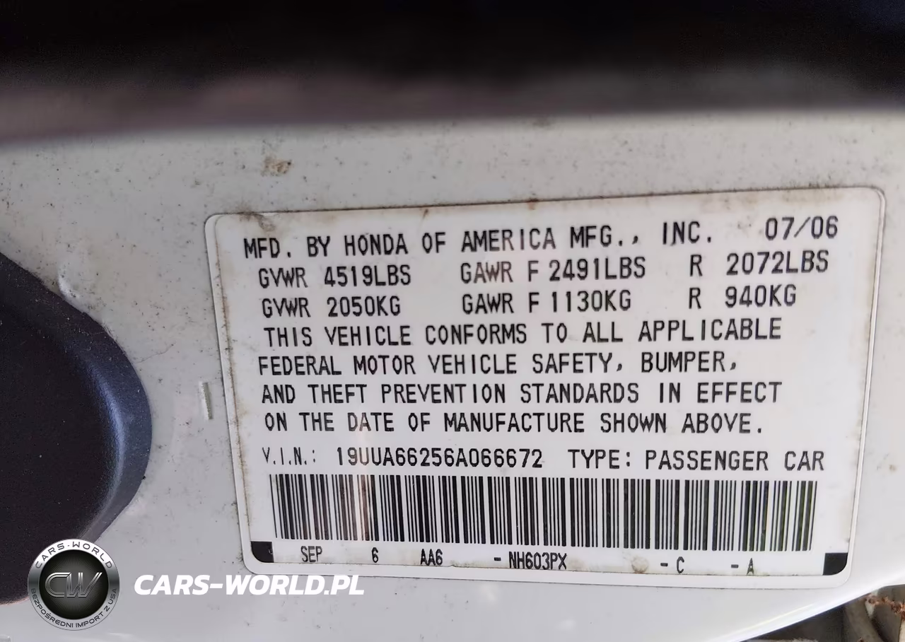 2006 Acura Tl VIN:19UUA66256A066672 - 9
