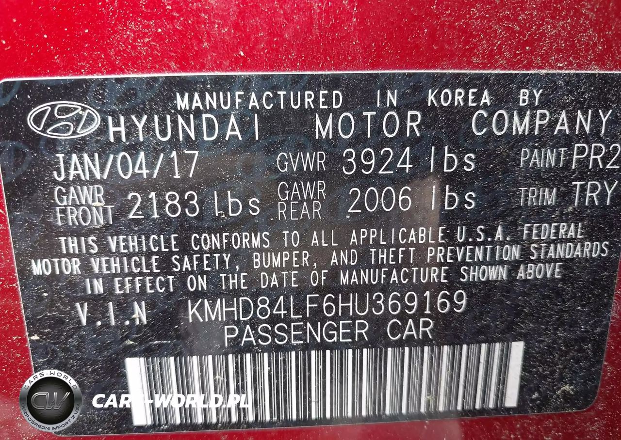 2017 Hyundai Elantra Value Edition VIN:KMHD84LF6HU369169 - 9