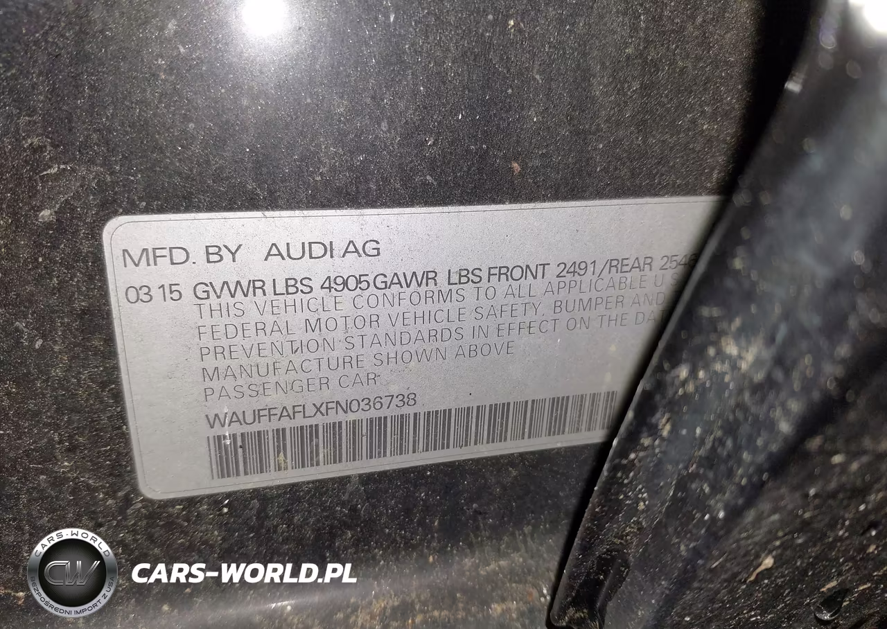 2015 Audi A4 2.0T Premium VIN:WAUFFAFLXFN036738 - 9