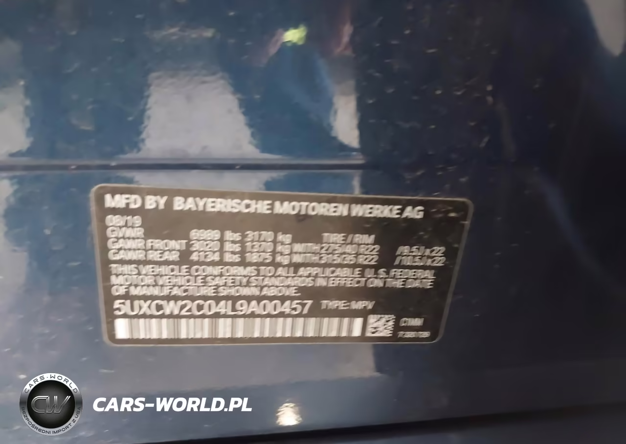 2020 BMW X7 xDrive40I VIN:5UXCW2C04L9A00457 - 9