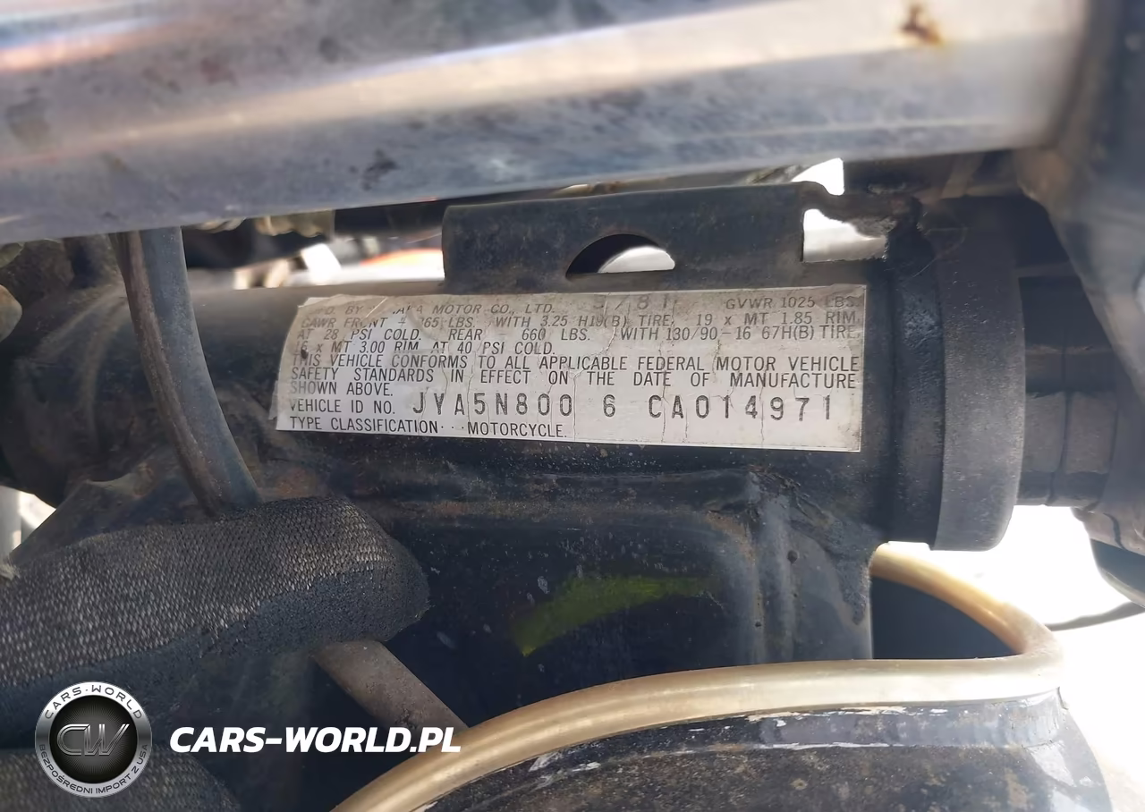 1982 Yamaha Xj650 VIN:JYA5N8006CA014971 - 10