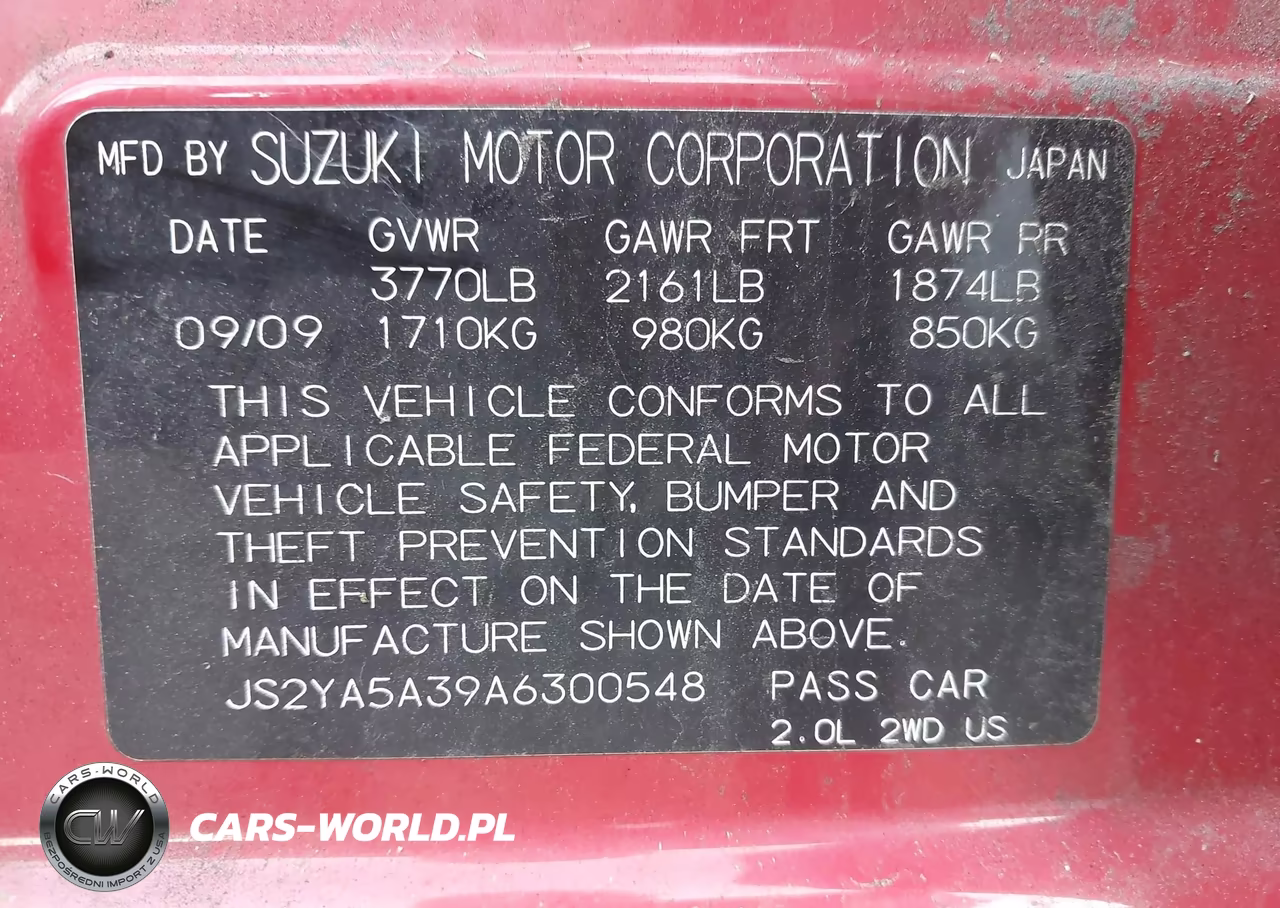 2010 Suzuki Sx4 Technology VIN:JS2YA5A39A6300548 - 9