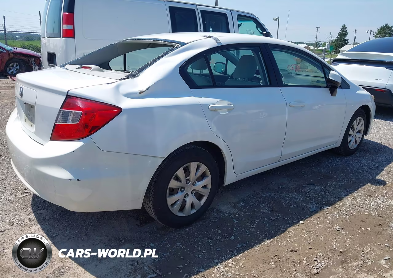 2012 Honda Civic Lx VIN:19XFB2F51CE367651 - 4