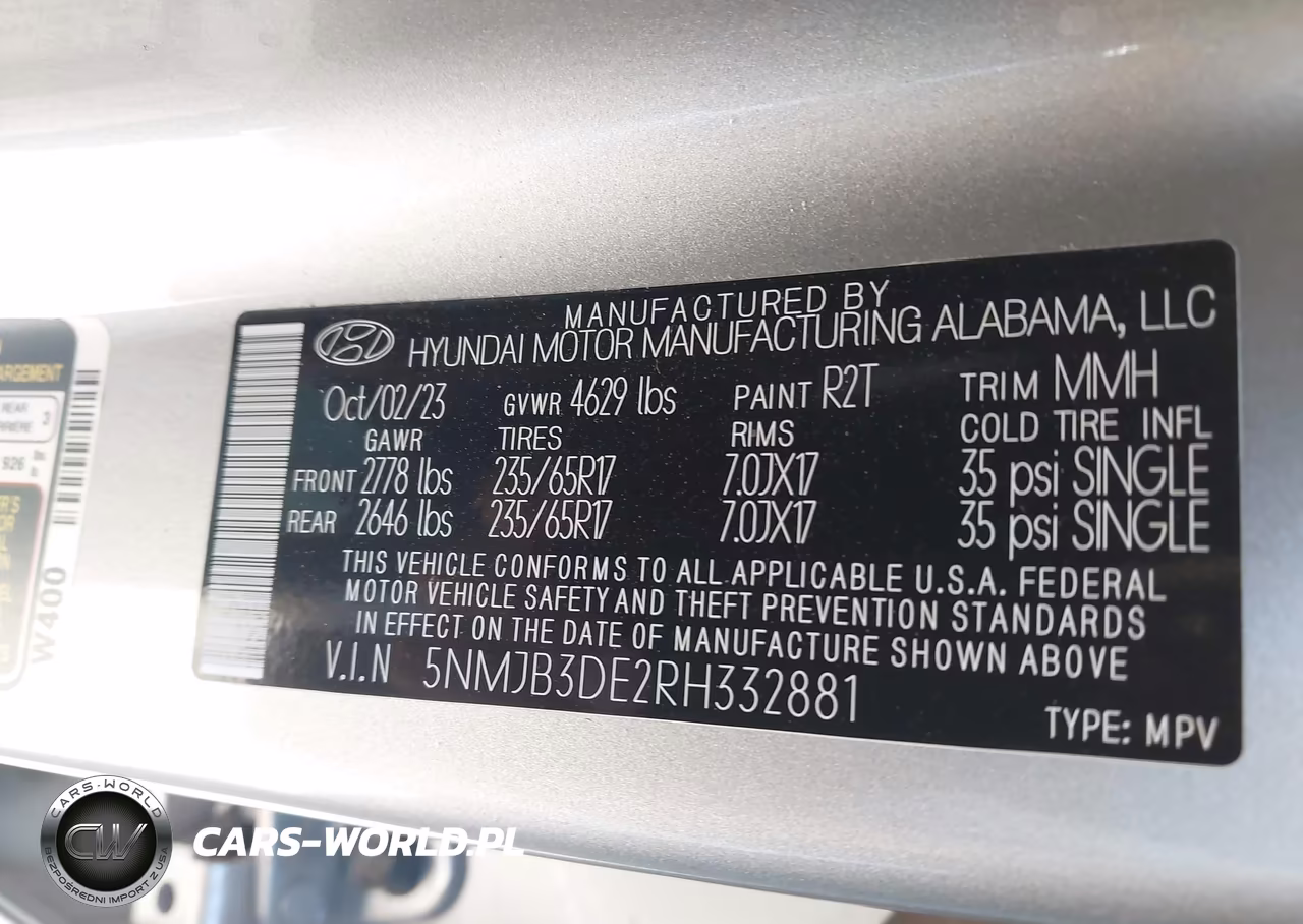 2024 Hyundai Tucson Sel VIN:5NMJB3DE2RH332881 - 9