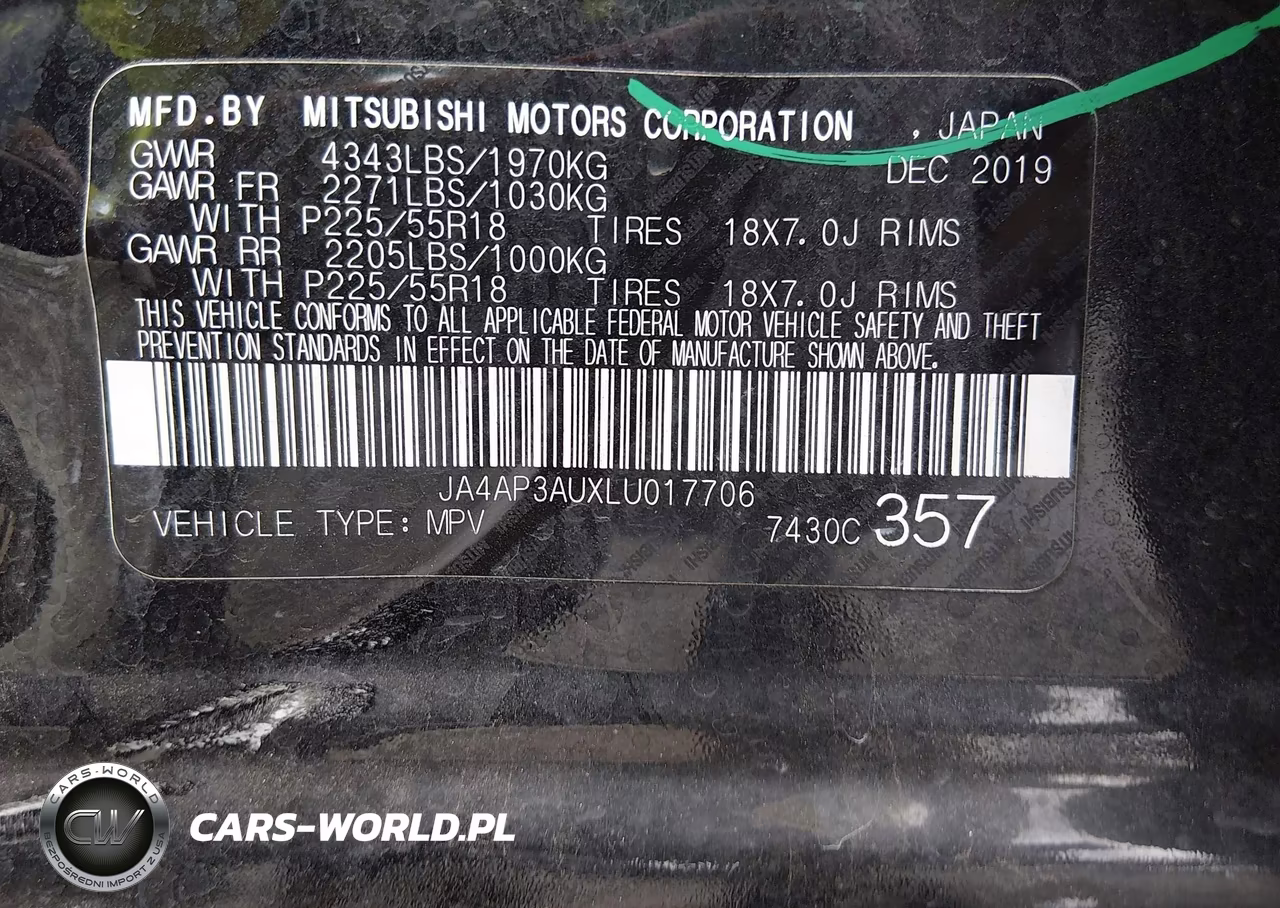 2020 Mitsubishi Outlander Sport 2.0 Es VIN:JA4AP3AUXLU017706 - 9