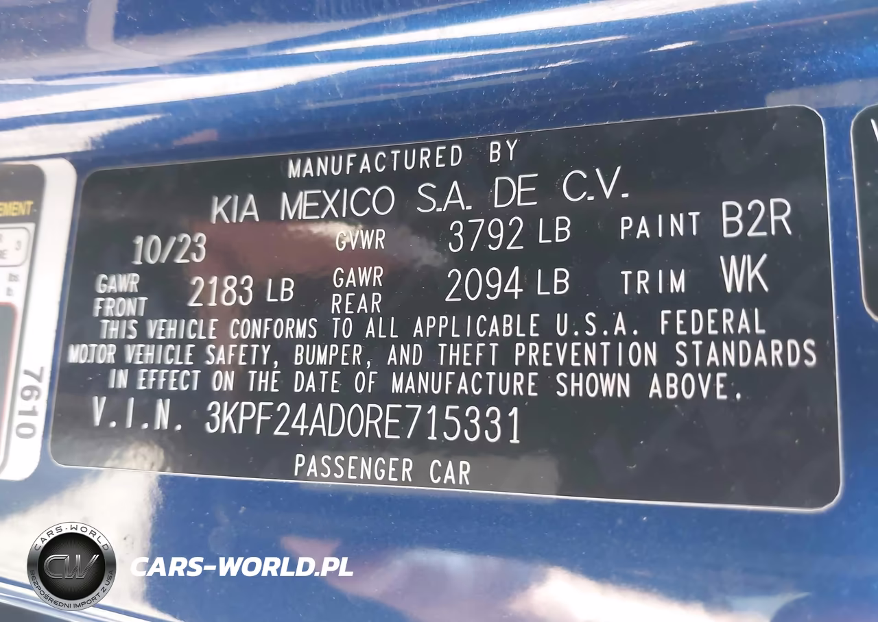 2024 Kia Forte Lxs VIN:3KPF24AD0RE715331 - 9