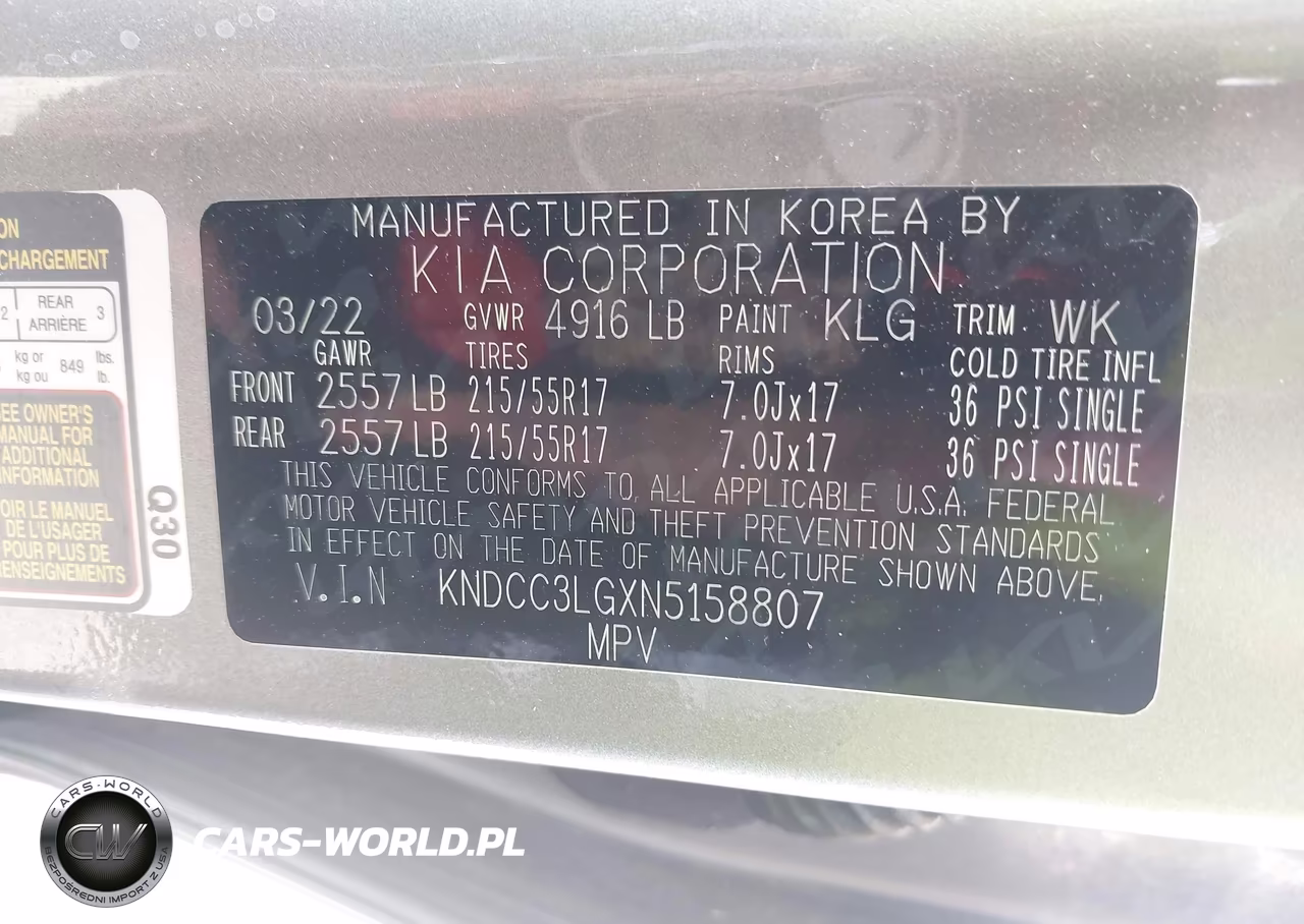 2022 Kia Niro Ev Ex VIN:KNDCC3LGXN5158807 - 9