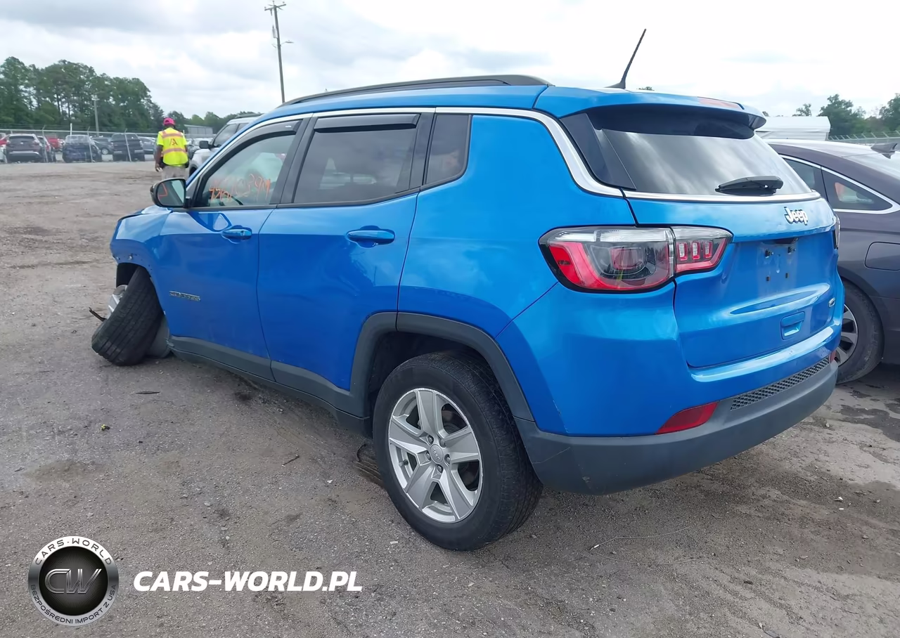 2022 Jeep Compass Latitude Fwd VIN:3C4NJCBB7NT166299 - 3