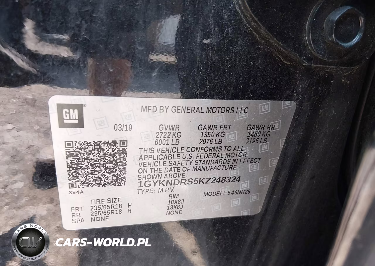 2019 Cadillac Xt5 Luxury VIN:1GYKNDRS5KZ248324 - 9