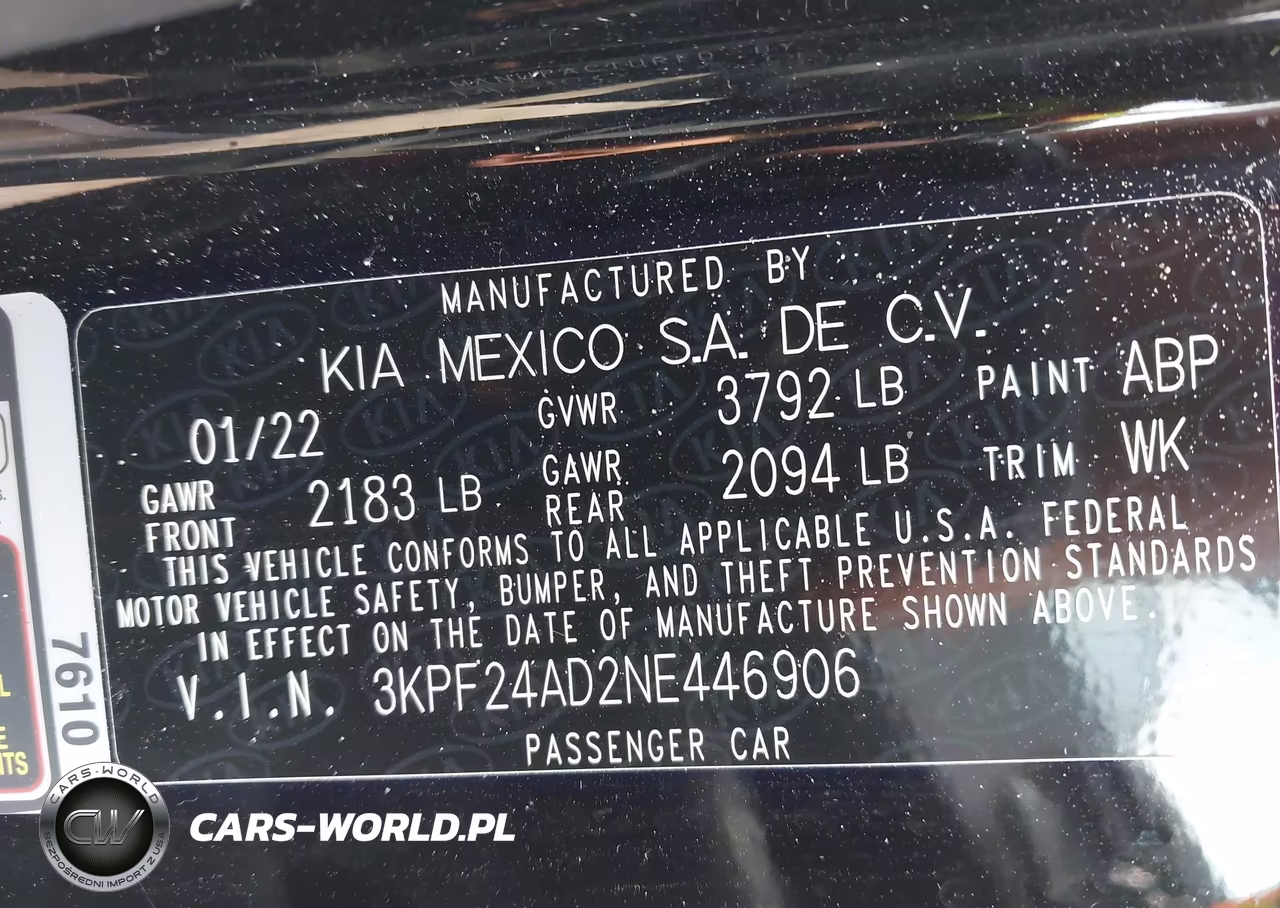 2022 Kia Forte Lxs VIN:3KPF24AD2NE446906 - 9