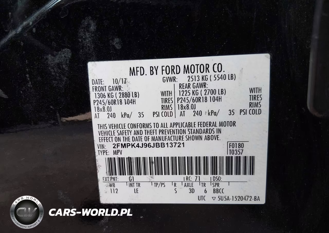 2018 Ford Edge Sel VIN:2FMPK4J96JBB13721 - 9