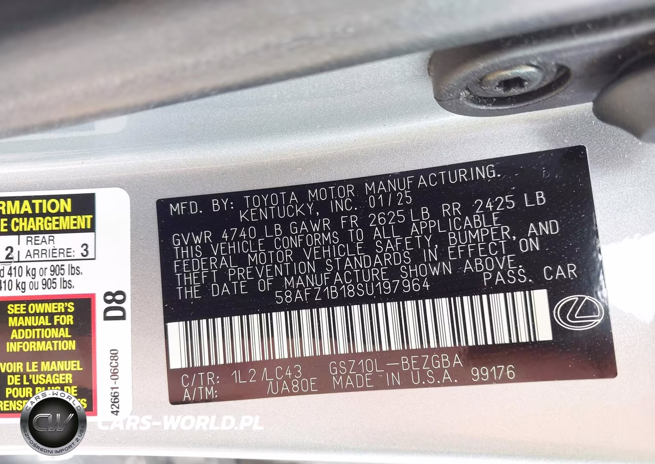 2025 Lexus Es 350 Ultra Luxury VIN:58AFZ1B18SU197964 - 9