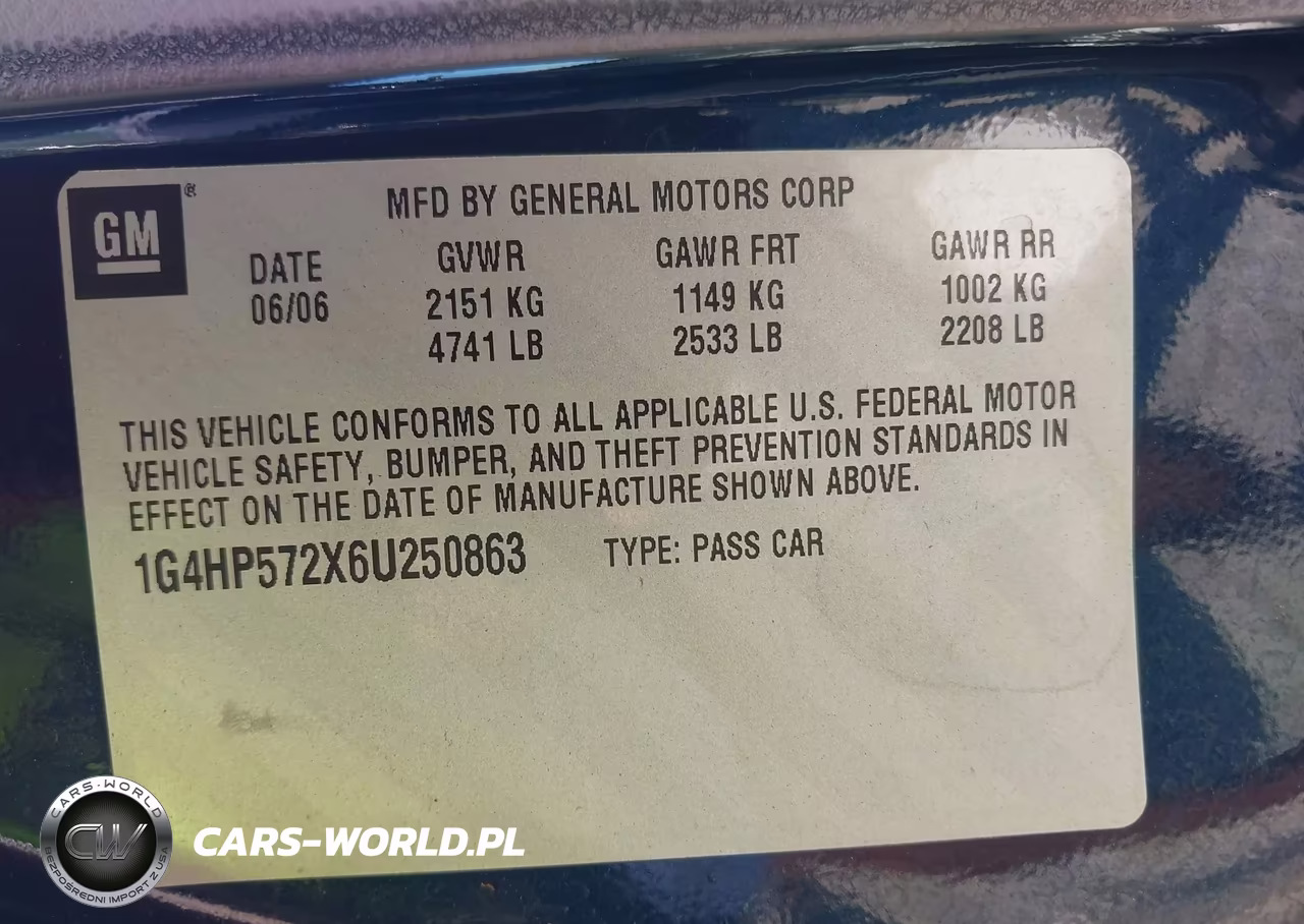 2006 Buick Lucerne Cx VIN:1G4HP572X6U250863 - 9