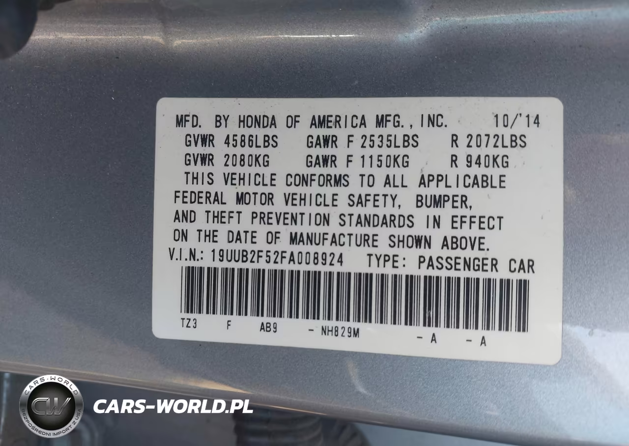 2015 Acura Tlx V6 Tech VIN:19UUB2F52FA008924 - 9