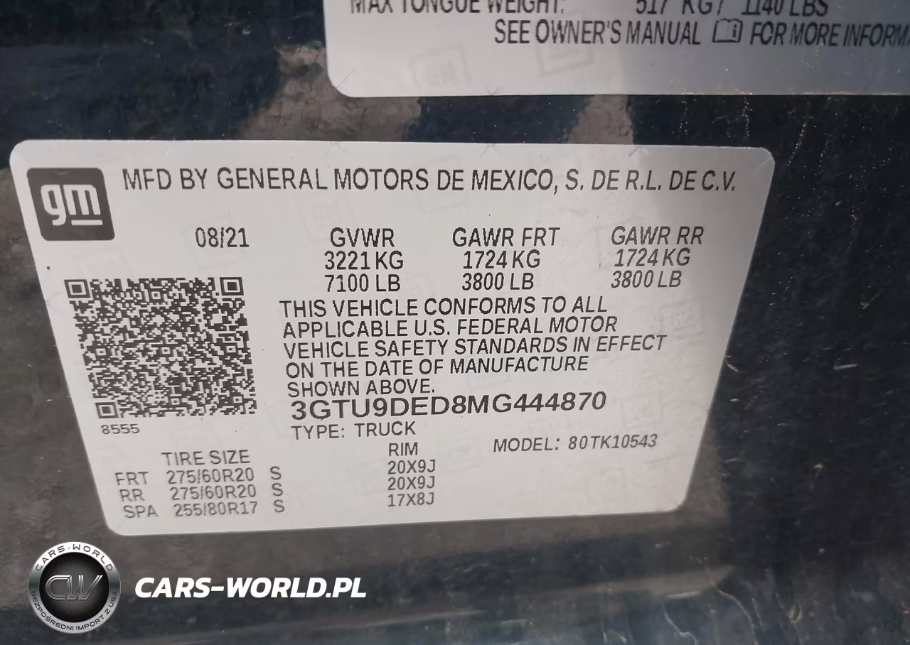 2021 GMC Sierra 1500 4Wd Short Box Slt VIN:3GTU9DED8MG444870 - 9